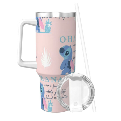 Stitch Personalized 40oz rustfrit stålkrus med 1