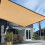 Toldo retangular Fankiway para proteção solar em pátios, com proteção UV. 6