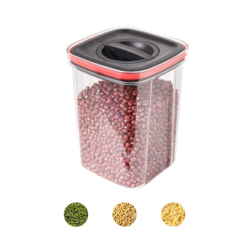 Kiteky Airtight Storage Jar Black 1300ml 1