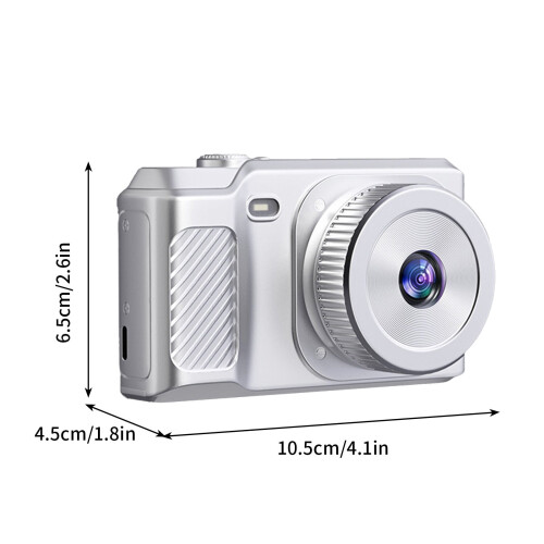 Κάμερα WNFJR8x Zoom4K HD με οθόνη IPS 2,8", χειροκίνητη εστίαση, ρετρό σχεδιασμό, συμπαγής 2
