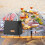 Geïsoleerde canvas lunchtas met grote inhoud 2