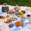 Geïsoleerde canvas lunchtas met grote inhoud 5