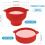 Ciotola per popcorn in silicone Grusce con coperchio tropicale (2 pezzi) 3