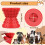 Grusce hundepuslespill gummigodbitdispenser 2-pakning 7