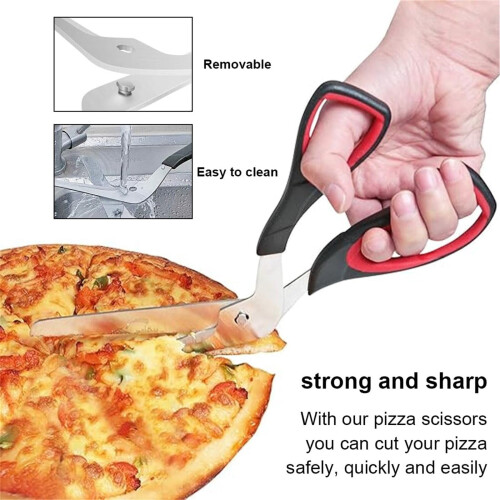 Ciseaux à pizza Giyblacko en acier inoxydable (1 pièce) 2