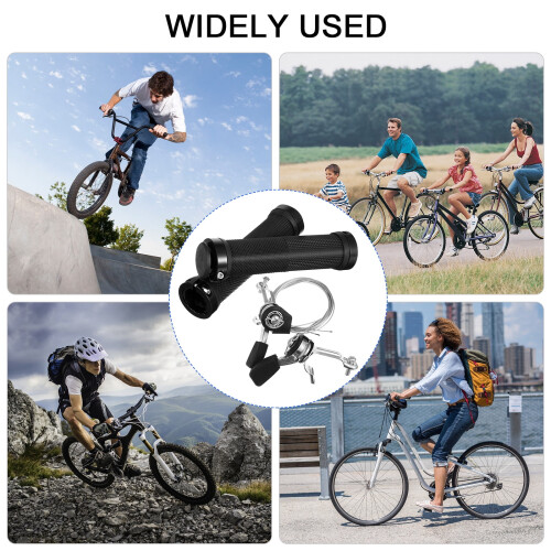 Cykelbremsehåndtag med gearkabel og greb 1