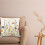 Fundas de almohada de primavera estilo rústico de lino, 45x45 cm. 6