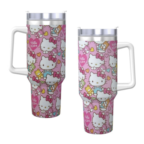 Hello Kitty personlig 40oz rustfritt stålglass med 2