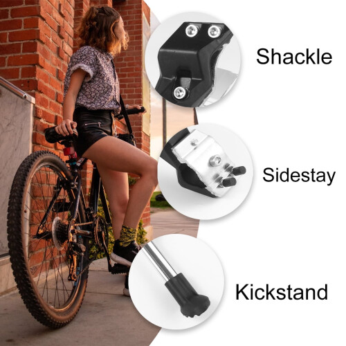 Fietsstandaard van metaal en aluminiumlegering (2 stuks) 2