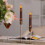Taper candles flameless with timer6pcs 4