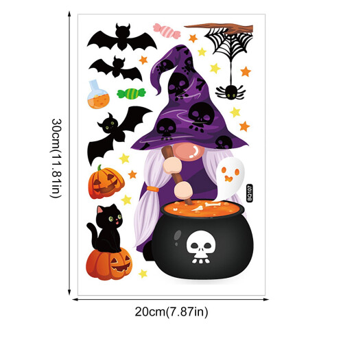 Αυτοκόλλητα παραθύρων για το Halloween με αφαιρούμενο γυαλί 1