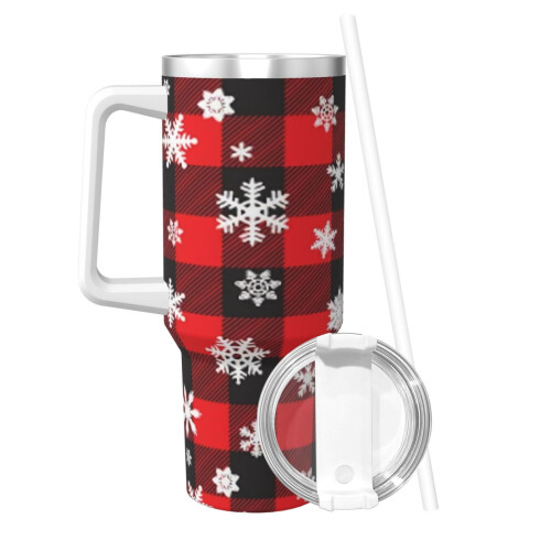 Personlig julepledd-glass i rustfritt stål, 40 oz 1