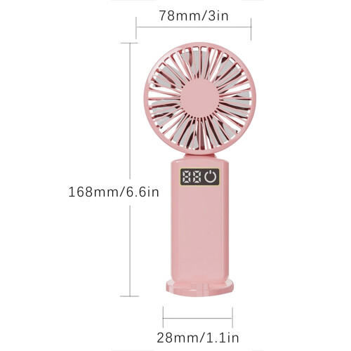 Φορητός ανεμιστήρας Fankiway USB, επαναφορτιζόμενος, αθόρυβος και φορητός, 2