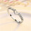Women's 925 Sterling Silver Blue Sapphire Heart Ring 5