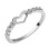 Women's 925 Sterling Silver Blue Sapphire Heart Ring 2