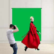 Grön skärm-bakgrund för fotografering, videoinspelning, livestreaming, fotostudio - kompatibel med bakgrundsstativ