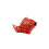 Ceramic Toilet Bolt Covers Koi Design Red 1pc 2
