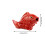 Ceramic Toilet Bolt Covers Koi Design Red 1pc 3