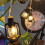 LED lyskæde retro cylindrisk linned 10m 8