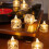 Crystal LED Tea Lights Battery-Powered Warm Glow 12 Pack 7
