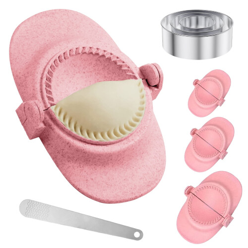 Dumplingmaker set met deegsnijder in 3 maten 1