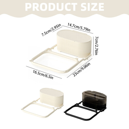 Support de panier d'évier avec sac de vidange en filet (1 pièce) 2