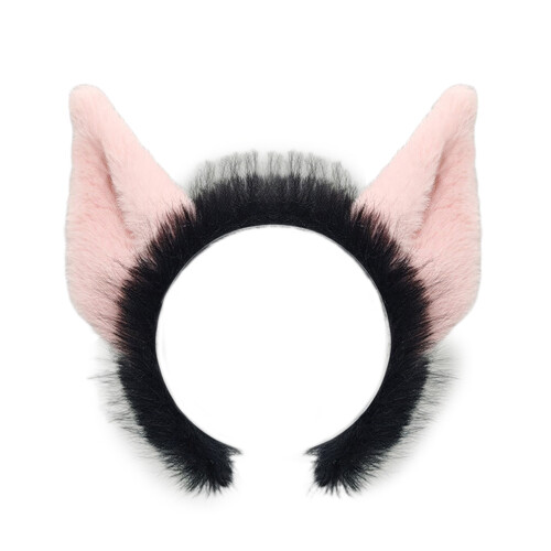 1Pc Devil Costume Accessories Plush Devil Tail-Headband  pink