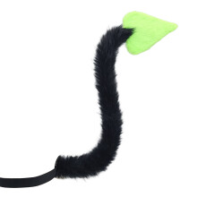 Devil Horns Headbands Devil Tail Halloween Devil-Tail green