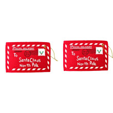 Christmas envelope greeting card with Santa design
