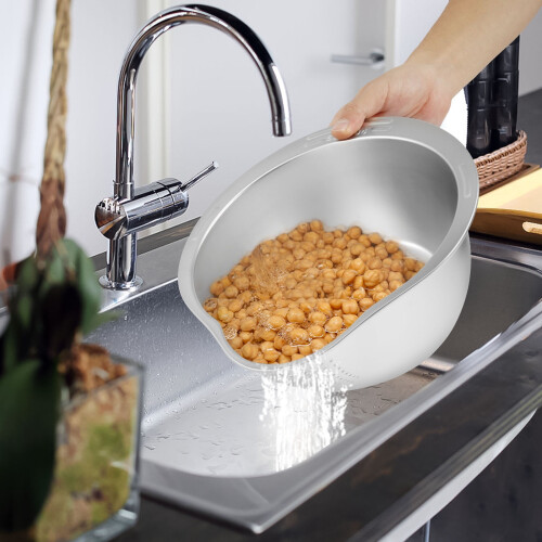 Passoire à riz en acier inoxydable Grusce (2 pièces) 1