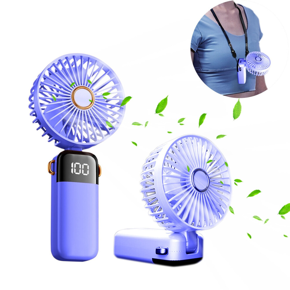 Donemore Portable Usb Rechargeable Handheld Fan 5-Speed 301029643927