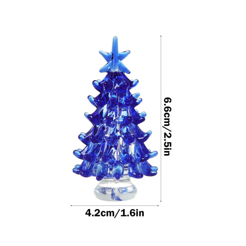 Crystal Glass Christmas Tree Figurine Holiday Decoration 1 1