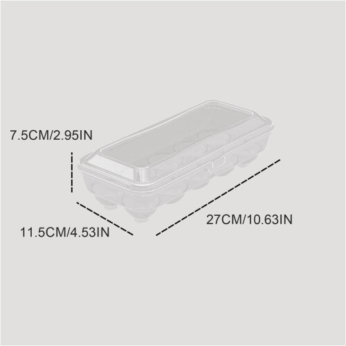 Food Storage Container Transparent Egg Organizer with24 1