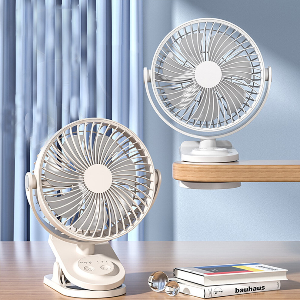 Donemore Mini Portable Clip Fan Usb Rechargeable 3000 Rpm 301029643088