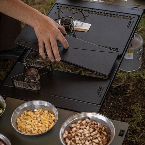 CAMPINGMOON -12BK-1P Bridge Table Picnic for IGT Table Camping Table Portable Outdoor Folding Multi Tool 1