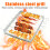 Ensemble de 12 brochettes de barbecue en acier inoxydable 2