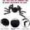 Halloween spider web with 2 large black fake spiders 16.4 ft 5