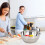 Ensemble de grande vasque en acier inoxydable épais 12L 4