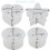 Grusce Silikon-Kerzenhalterform-Set, 4-teilig 7