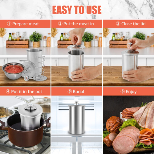 Grusce Ham Maker Vleespers Roestvrij Staal 1 stuk 1
