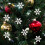 Mini Glitter Resin Snowflakes White 50 pcs 6