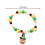 Halloween ghost pumpkin bracelet set black beaded 3