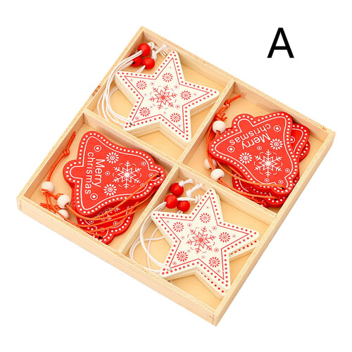 Karácsonyi hópehely fa díszek 12 db 1