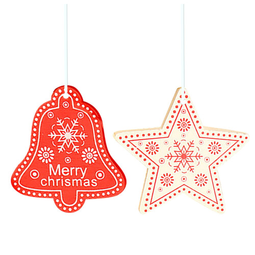 Karácsonyi hópehely fa díszek 12 db 2