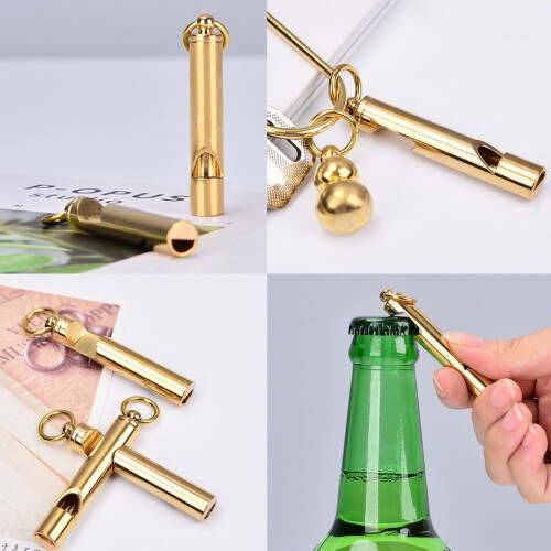 Ouvre-bouteille à capsule avec sifflet et porte-clés 2