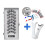 Magnetische wimperkruller met clip, set van 5 paar 1