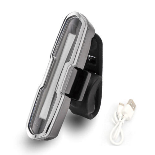 COB LED bike tail light USB-rechargeable 1 piece