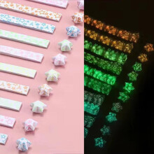 Bandes de papier origami lumineuses - 210 feuilles