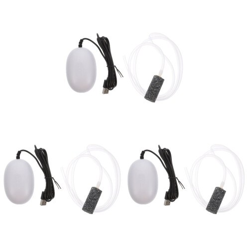 Fish Tank Air Pump Set Portable USB Oxygenation 3 Pack