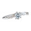 Women's 925 Sterling Silver Sapphire Cube Ring 2